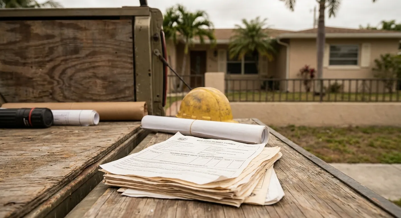 Broward renovation permit paperwork that can trigger a required asbestos survey