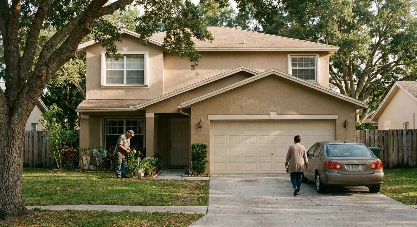 1980s Cooper City, FL family home, the kind that needs asbestos testing before a remodel