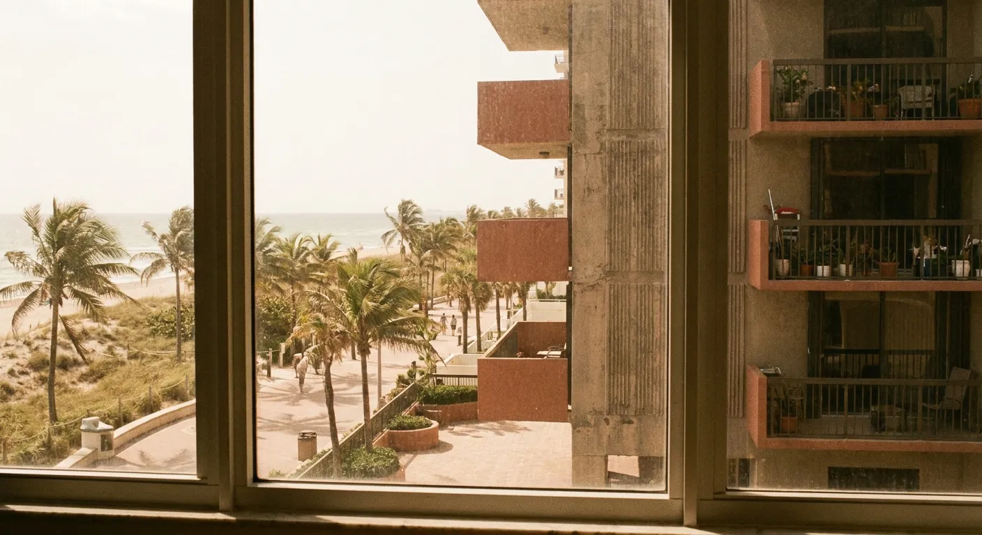 1970s Hallandale Beach, FL condo tower, an era that often needs asbestos testing